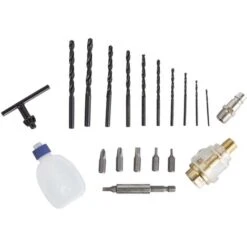 Umschaltbare Druckluft-Bohrmaschine Mit Werkzeuge-Set 3/8 Scheppach -Scheppach 30030042 3