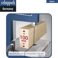 BANDSÄGE HOLZBANDSÄGE 205MM 300W SCHEPPACH BASA1 + QUERSCHNEIDLEHRE +2 SÄGEBLATT 10 BANDSÄGE HOLZBANDSÄGE 205MM 300W SCHEPPACH BASA1 + QUERSCHNEIDLEHRE +2 SÄGEBLATT -Scheppach 35008854 4