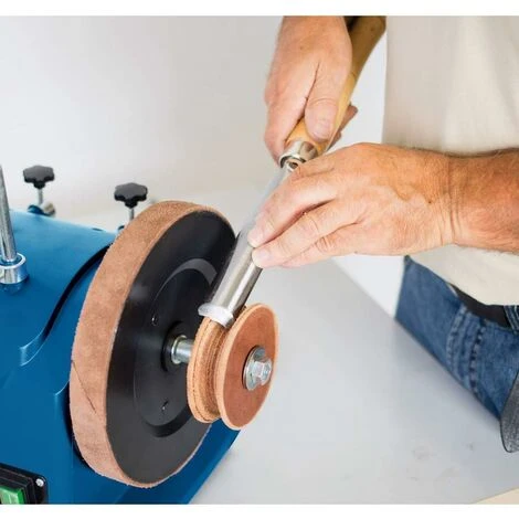 LEDERABZIEHSCHEIBE 100 FÜR NASSCHLEIFER SCHEPPACH TIGER 2000S 2500 3000VS 4 LEDERABZIEHSCHEIBE 100 FÜR NASSCHLEIFER SCHEPPACH TIGER 2000S 2500 3000VS – Bild 2