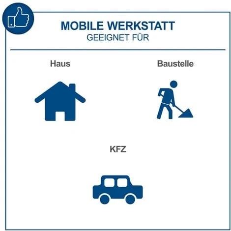 Scheppach Werkstattwagen TW1100 Bestückt 70 Teile Werkzeugset Schubladenwagen 4 Scheppach Werkstattwagen TW1100 Bestückt 70 Teile Werkzeugset Schubladenwagen – Bild 2