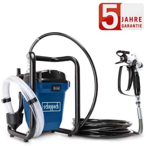 Scheppach AIRLESS Farbsprühsystem ACS3000 Farbsprühgerät 750W Wandfarben Lacke 3 Scheppach AIRLESS Farbsprühsystem ACS3000 Farbsprühgerät 750W Wandfarben Lacke
