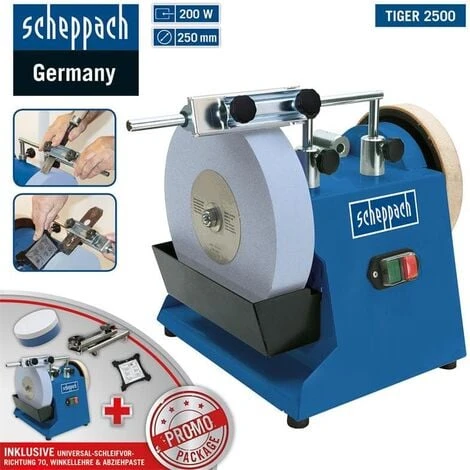 Scheppach Nass-Schleifsystem Tiger 2500 Nassschleifmaschine Mit Zubehör 250mm 3 Scheppach Nass-Schleifsystem Tiger 2500 Nassschleifmaschine Mit Zubehör 250mm