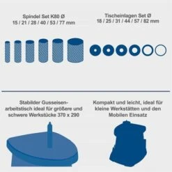 Scheppach Spindelschleifer OSM100 Spindelschleifmaschine Schleifmaschine 450 W -Scheppach 43863990 3