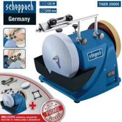 Scheppach Nass-Schleifsystem Tiger 2000S Nassschleifmaschine Mit Zubehör 200mm