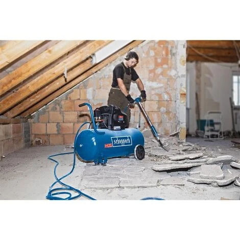 Scheppach Doppelzylinder Druckluft Kompressor HC105DC 100L Ölfrei 10 Bar 2,5 PS 6 Scheppach Doppelzylinder Druckluft Kompressor HC105DC 100L Ölfrei 10 Bar 2,5 PS – Bild 4