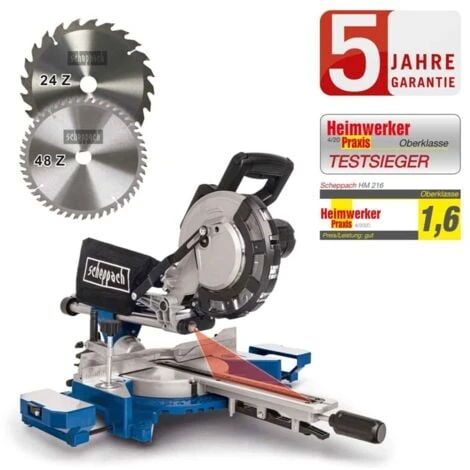 Scheppach Kapp Und Gehrungssäge HM216 Zugsäge Kappsäge Inklusive 2.Sägeblatt 3 Scheppach Kapp Und Gehrungssäge HM216 Zugsäge Kappsäge Inklusive 2.Sägeblatt