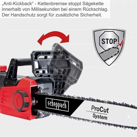 Scheppach Elektro-Kettensäge CSE2700 Schwertlänge 45,5 Cm 18 Kette 2,7 KW 7 Scheppach Elektro-Kettensäge CSE2700 Schwertlänge 45,5 Cm 18 Kette 2,7 KW – Bild 5