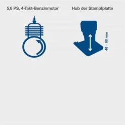 Scheppach Benzin Vibrationsstampfer VS1000 6,5PS 166ccm 10000J 11 Scheppach Benzin Vibrationsstampfer VS1000 6,5PS 166ccm 10000J -Scheppach 43865920 5