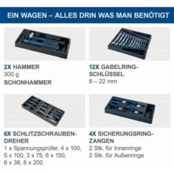 Scheppach TW1000 Premium Werkstattwagen Gefüllt Inkl. 263tlg. Werkzeugset 10 Scheppach TW1000 Premium Werkstattwagen Gefüllt Inkl. 263tlg. Werkzeugset -Scheppach 43865994 4