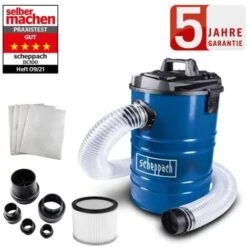 Scheppach Absauganlage DC100 Späneabsaugung 65L 1200W 230V + Adapter Set