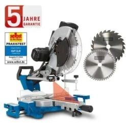 Scheppach Kapp Und Gehrungssäge HM140L Zugsäge Kappsäge Inklusive 2.Sägeblatt