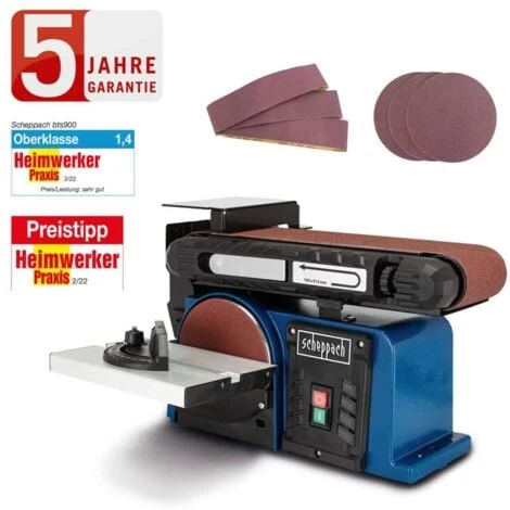 Scheppach Band- Und Tellerschleifer BTS900 150mm Weiterentwicklung Des BTS800 4 Scheppach Band- Und Tellerschleifer BTS900 150mm Weiterentwicklung Des BTS800 – Bild 2