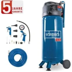 Scheppach Druckluft Kompressor 50L Luftkompressor 10bar 2PS Stehend HC51V