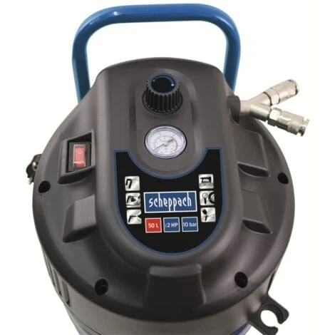 Scheppach Druckluft Kompressor 50L Luftkompressor 10bar 2PS Stehend HC51V 4 Scheppach Druckluft Kompressor 50L Luftkompressor 10bar 2PS Stehend HC51V – Bild 2