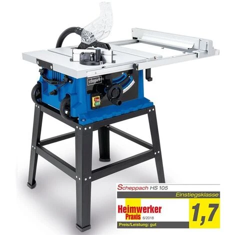 Scheppach Tischkreissäge HS105 Profi-Gerät 2000W Schnitthöhe 75mm Untergestell 3 Scheppach Tischkreissäge HS105 Profi-Gerät 2000W Schnitthöhe 75mm Untergestell