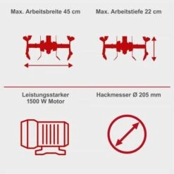 Scheppach MTE460 Elektro Bodenfräse Gartenhacke Kultivator Hacke Motorhacke 10 Scheppach MTE460 Elektro Bodenfräse Gartenhacke Kultivator Hacke Motorhacke -Scheppach 44638479 4