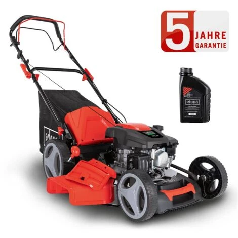 Scheppach Benzin Rasenmäher MS173-51 4,1PS 6in1 Mit Antrieb Breite 51cm 0,6 L Öl 3 Scheppach Benzin Rasenmäher MS173-51 4,1PS 6in1 Mit Antrieb Breite 51cm 0,6 L Öl