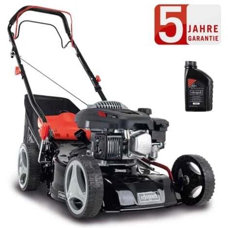 Scheppach Benzin Rasenmäher MS132-42 3,3PS 5in1 Mit Antrieb Breite 42cm 0,6 L Öl 3 Scheppach Benzin Rasenmäher MS132-42 3,3PS 5in1 Mit Antrieb Breite 42cm 0,6 L Öl