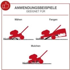 Scheppach Benzin Rasenmäher MS161-46 3,5PS 6in1 Mit Antrieb Breite 46cm 0,6 L Öl 9 Scheppach Benzin Rasenmäher MS161-46 3,5PS 6in1 Mit Antrieb Breite 46cm 0,6 L Öl -Scheppach 50064986 3