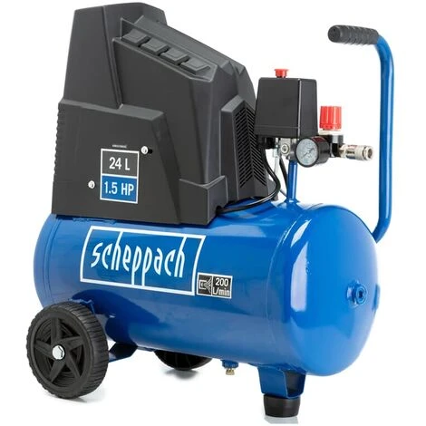 Scheppach 8bar Druckluft Kompressor HC25o Set Spiralschlauch + Zubehör 97 DB(A) 4 Scheppach 8bar Druckluft Kompressor HC25o Set Spiralschlauch + Zubehör 97 DB(A) – Bild 2