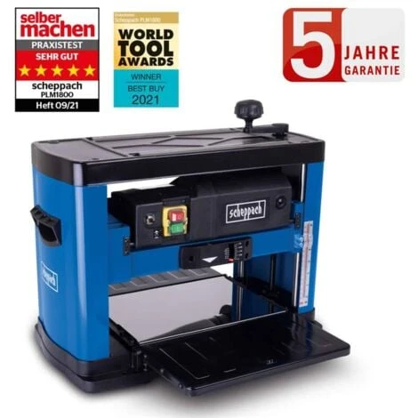 Scheppach Dickenhobel PLM1800 Hobelmaschine Hobel 152mm/330 Durchl.Höhe/-breite 3 Scheppach Dickenhobel PLM1800 Hobelmaschine Hobel 152mm/330 Durchl.Höhe/-breite