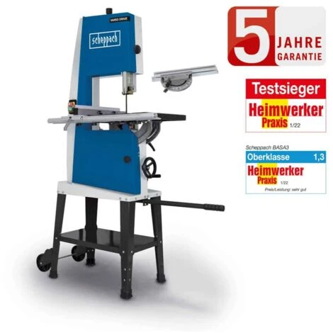 Scheppach Bandsäge BASA3 Professional 230 V Mit Querschneidlehre Und Fahrwerk 3 Scheppach Bandsäge BASA3 Professional 230 V Mit Querschneidlehre Und Fahrwerk