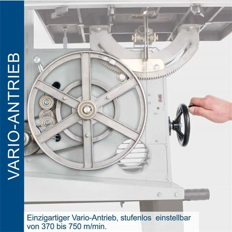 Scheppach Bandsäge BASA3 Professional 230 V Mit Querschneidlehre Und Fahrwerk 7 Scheppach Bandsäge BASA3 Professional 230 V Mit Querschneidlehre Und Fahrwerk – Bild 5