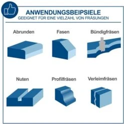 Scheppach Tischfräsmaschine HF50 Bis Max.40mm Spindelhöhe 12-teiliges Fräserset 9 Scheppach Tischfräsmaschine HF50 Bis Max.40mm Spindelhöhe 12-teiliges Fräserset -Scheppach 51434849 3