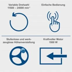Scheppach Tischfräsmaschine HF50 Bis Max.40mm Spindelhöhe 12-teiliges Fräserset 10 Scheppach Tischfräsmaschine HF50 Bis Max.40mm Spindelhöhe 12-teiliges Fräserset -Scheppach 51434849 4