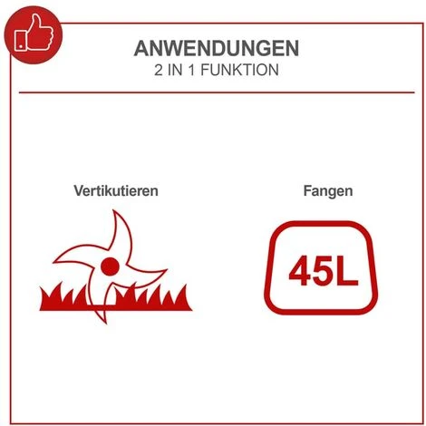 Scheppach Benzin Vertikutierer SC40P, 40 Cm Arbeitsbreite, 4,2 KW, 18 Messer 5 Scheppach Benzin Vertikutierer SC40P, 40 Cm Arbeitsbreite, 4,2 KW, 18 Messer – Bild 3