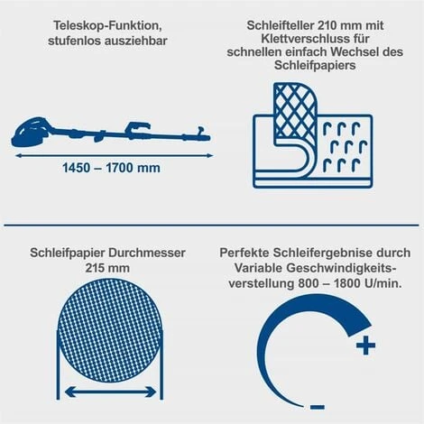Scheppach Wandschleifer Deckenschleifer DS920x Trockenbauschleifer 4 Scheppach Wandschleifer Deckenschleifer DS920x Trockenbauschleifer – Bild 2