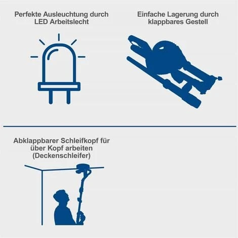 Scheppach Wandschleifer Deckenschleifer DS920x Trockenbauschleifer 5 Scheppach Wandschleifer Deckenschleifer DS920x Trockenbauschleifer – Bild 3