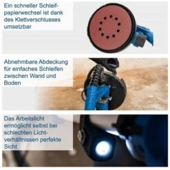 Scheppach Wandschleifer Deckenschleifer DS920x Trockenbauschleifer 11 Scheppach Wandschleifer Deckenschleifer DS920x Trockenbauschleifer -Scheppach 61243302 5