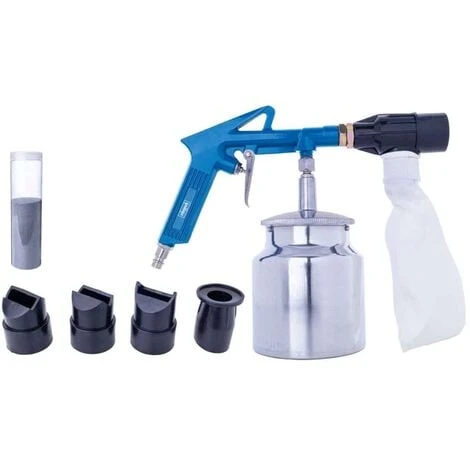 Scheppach Druckluft Sandstrahlpistole 4bar Düsen Strahlmittel Auffangbeutel 3 Scheppach Druckluft Sandstrahlpistole 4bar Düsen Strahlmittel Auffangbeutel