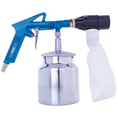 Scheppach Druckluft Sandstrahlpistole 4bar Düsen Strahlmittel Auffangbeutel 6 Scheppach Druckluft Sandstrahlpistole 4bar Düsen Strahlmittel Auffangbeutel – Bild 4