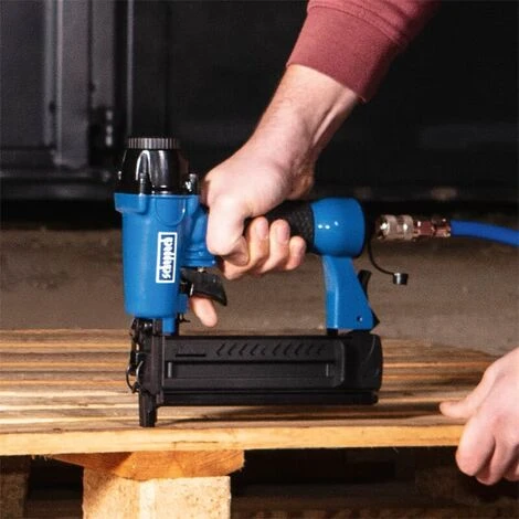 Scheppach Druckluft Klammer-Nagelpistole Druckluftnagler Klammergerät Tacker 4 Scheppach Druckluft Klammer-Nagelpistole Druckluftnagler Klammergerät Tacker – Bild 2