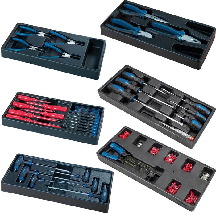 Scheppach Werkzeugwagen TW1000, Mit Werkzeug, 262-teilig, Blau, 7 Schubladen 5 Scheppach Werkzeugwagen TW1000, Mit Werkzeug, 262-teilig, Blau, 7 Schubladen – Bild 3