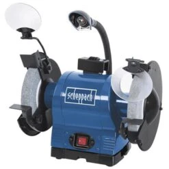 Scheppach Doppelschleifmaschine BG200, 550 Watt, Grob- Und Feinschleifstein 200 Mm Ø