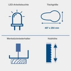 Scheppach Dekupiersäge DECO SWITCH 405mm Schnitttiefe Gebläsedüse Fußpedal LED 11 Scheppach Dekupiersäge DECO SWITCH 405mm Schnitttiefe Gebläsedüse Fußpedal LED -Scheppach 74440395 5