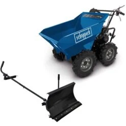 Scheppach Dumper DP3100 Benzin Motorschubkarre Muldenkipper 300kg & Schneeschild