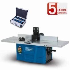 Scheppach Tischfräsmaschine HF50 Tischfräse Fräsmaschine Fräse 1500W 12tlg. Set