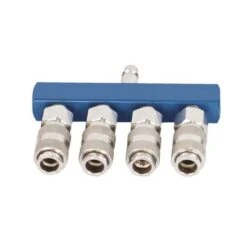 SCHEPPACH 4-Wege Druckluftverteiler Für Druckluftschnellkupplungen