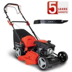 Scheppach Benzin Rasenmäher MS161-46 Radantrieb 3,5 PS Breite 46cm + 2. Messer