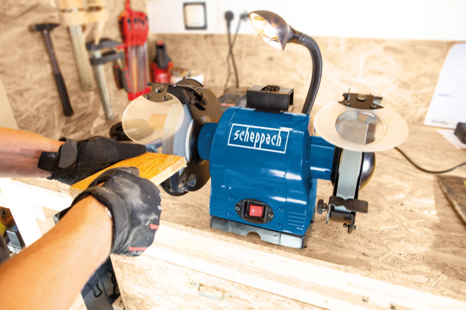 Scheppach Doppelschleifer BG200 550W 5 Scheppach Doppelschleifer BG200 550W – Bild 3