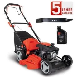 Scheppach Benzin Rasenmäher MS161-46 6in1 3,5PS Mit Antrieb 46cm + Öl + 2.Messer