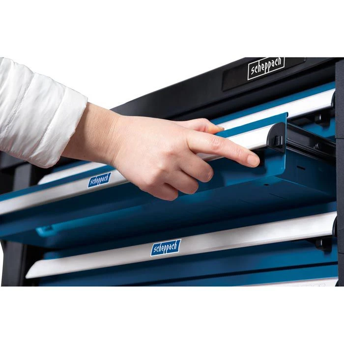 Scheppach Werkzeugwagen TW1000, Mit Werkzeug, 262-teilig, Blau, 7 Schubladen 7 Scheppach Werkzeugwagen TW1000, Mit Werkzeug, 262-teilig, Blau, 7 Schubladen – Bild 5