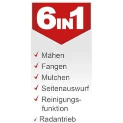 Scheppach Benzin Rasenmäher MS225-56 6IN1 7PS Breite 56cm + 0,6 L Öl + 2. Messer -Scheppach 95444356 2