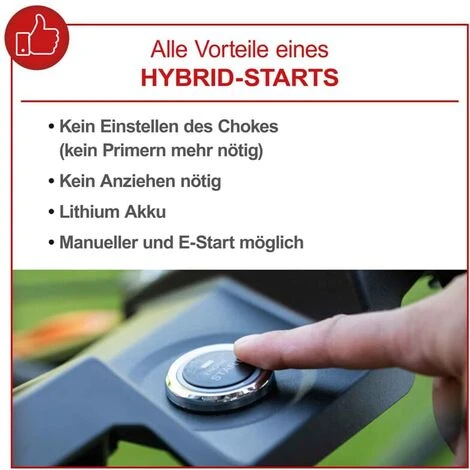 Scheppach Benzin-Rasenmäher MS173-51E 4,1PS- Radantrieb Hybrid-Start Akku +Lader 5 Scheppach Benzin-Rasenmäher MS173-51E 4,1PS- Radantrieb Hybrid-Start Akku +Lader – Bild 3