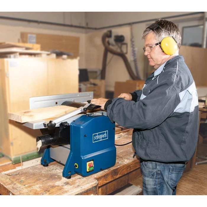 Scheppach Hobelmaschine HMS850, Abricht- Und Dickenhobel, 1250W, Spandicke 0 - 2mm 4 Scheppach Hobelmaschine HMS850, Abricht- Und Dickenhobel, 1250W, Spandicke 0 - 2mm – Bild 2