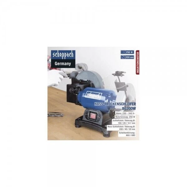 SCHEPPACH Nass- Und Trockenschleifer BG200W 230V 50Hz 250W 7 SCHEPPACH Nass- Und Trockenschleifer BG200W 230V 50Hz 250W – Bild 5